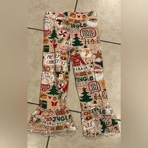 Christmas Ruffle pants